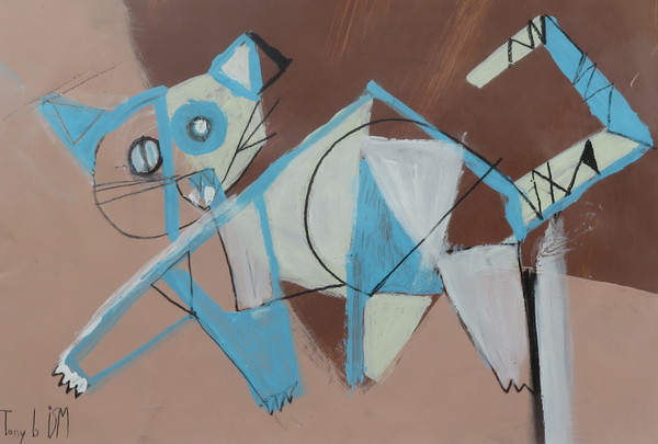 Feline Fatale - Series 153
Acrylic on Paper
9 3/8 x 14 1/8"