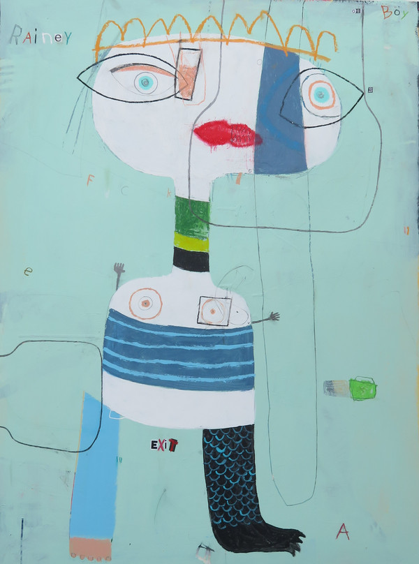 Rainey
Mixed Media on Matboard
30" x 40"