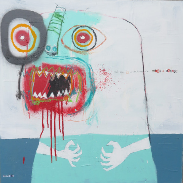 This Man Before Me is Full of Anger
Mixed Media on Canvas
Gallery Wrapped
24" x 24"