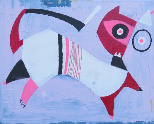 Feline Fatale - Series 168 - Ferocious Feline
Acrylic on Stretched Canvas
16 x 20"