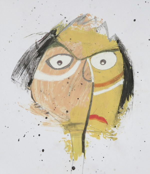 Honey I Wouldn't Lie…You Look Fine! - Mixed Media on Heavy Cardstock, 10 1/2 x 12"