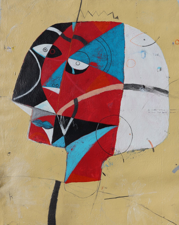 King Sorrow
Mixed Media on Unstretched Canvas
Unframed
32" x 40"