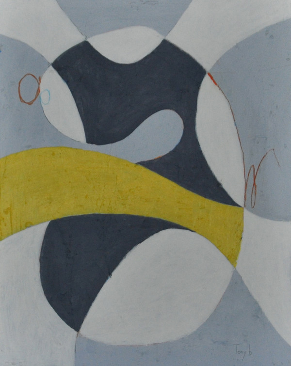 Acrylic & Colored Pencil on Canvas.  Unframed. 20 x 16"