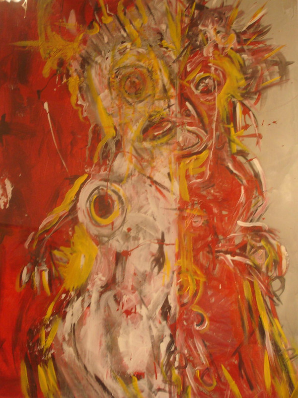 The Descent
Acrylic and Oil on Mat Board
Framed
31" x 41"