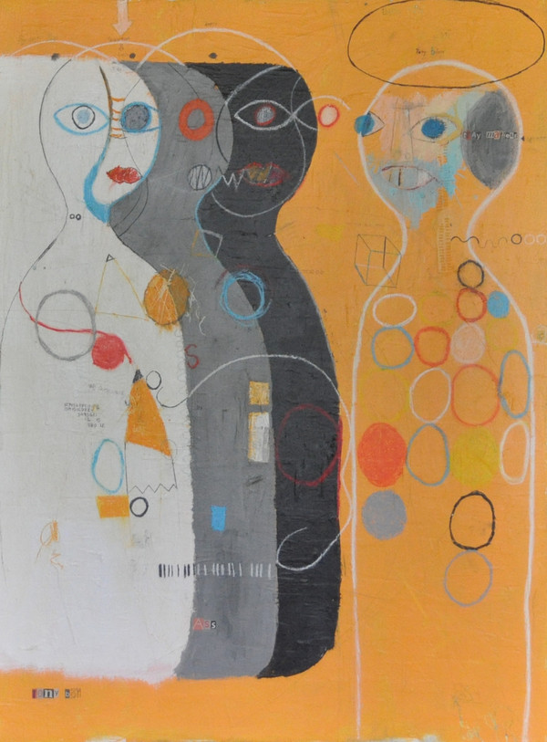 The Little Grays
Acrylic and Oil Stick on Canvas
Gallery Wrapped
 30" x 40"