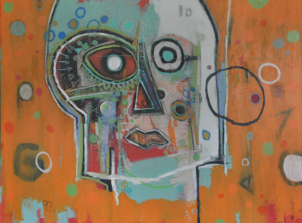 The Gaze
Acrylic and Oil Stick on Canvas
Gallery Wrapped
48" x 36"