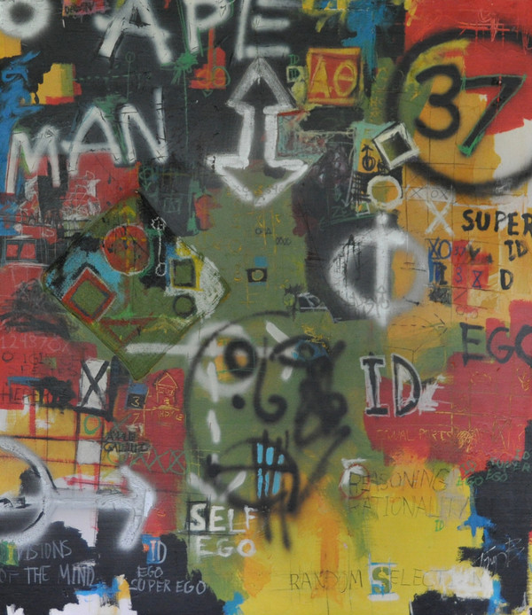 Reasoning and Rationality
Mixed Media on Foam Board
Framed
41 1/2" x 48"