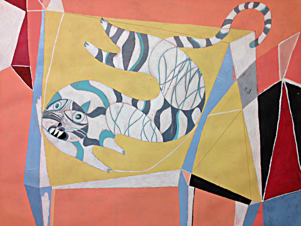 Feline Fatale series #338
Acrylic on Canva Paper