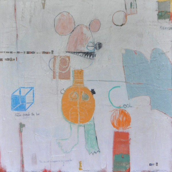 Murtle - Mixed Media on Canvas.  Gallery Wrapped.  24 x 24"