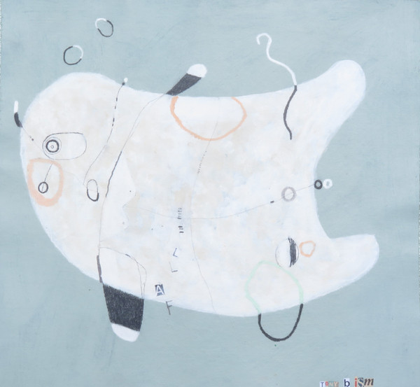 Fall - Acrylic & Graphite Pencil on Canvas Panel, 13 3/4 x 13 7/8"