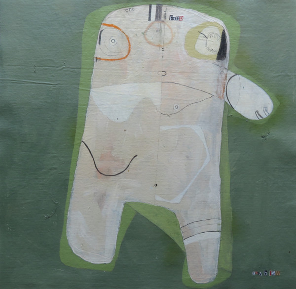 Food - Acrylic & Graphite Pencil on Canvas Panel, 22 5/8 x 22"