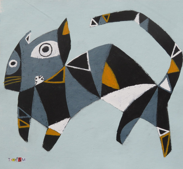 Feline Fatale - Series 82
Acrylic on Unstretched Canvas
13 7/8" x 12 7/8"