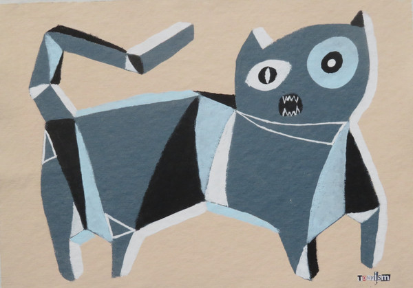 Feline Fatale - Series 88
Acrylic on Unstretched Canvas
15" x 10 7/8"