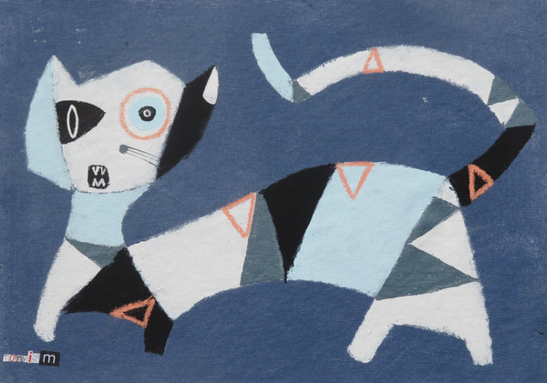 Feline Fatale - Series 90
Acrylic on Unstretched Canvas
15 1/4" x 10 7/8"