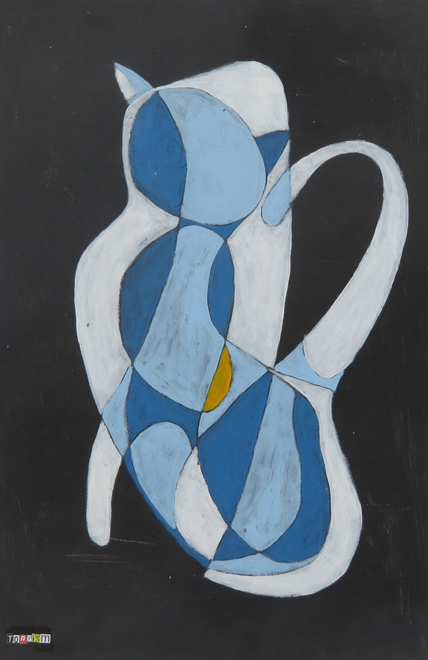 Feline Fatale - Series 120
Acrylic on Paper
12" x 18"