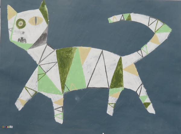 Feline Fatale - Series 121
Acrylic on Paper
22" x 16 1/2"