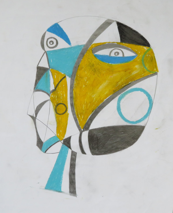 He Never Spoke A Word Of It  Again - Mixed Media on Paper, 12 3/4 x 15"