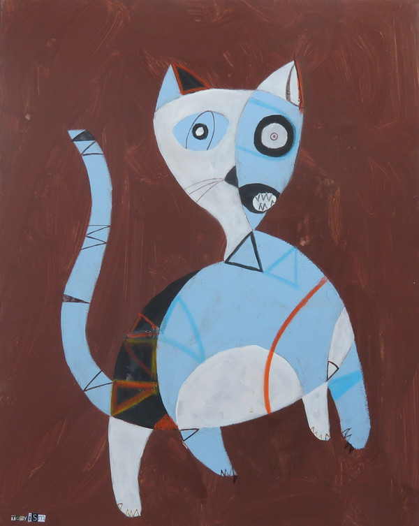 Feline Fatale - Series 125
Acrylic on Stretched Canvas
16" x 20"