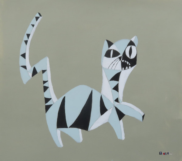 Feline Fatale - Series 145
Acrylic on Canva Paper
19" x 17"