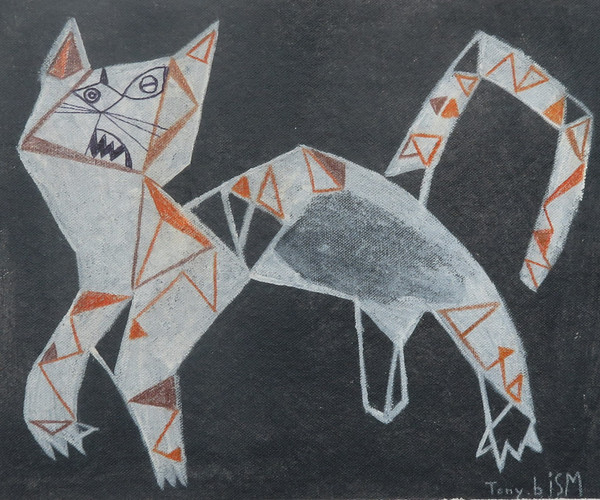 Feline Fatale - Series 147
Acrylic on Unstretched Canvas
10" x 12 1/4"