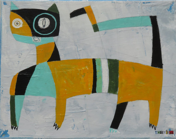 Feline Fatale - Series 183 - Ferocious Feline
Acrylic on Stretched Canvas / Print
14 x 11"