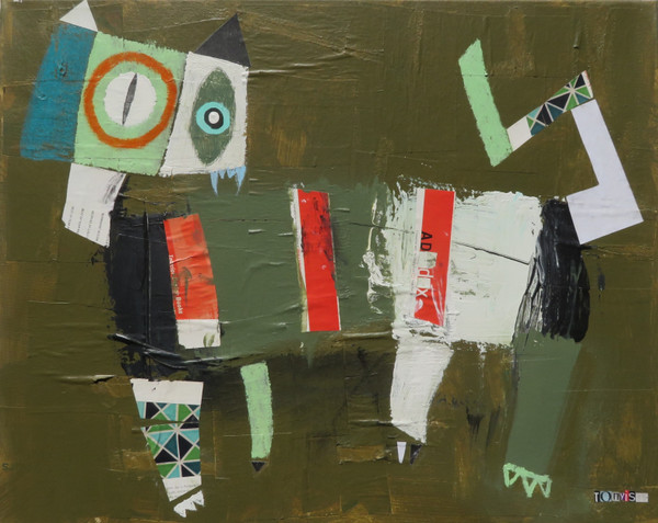 Feline Fatale - Series 185 - Ferocious Feline
Acrylic on Stretched Canvas / Print
20 x 16"