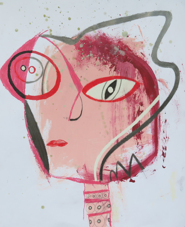 Love Shakes - Mixed Media on Paper, 15 x 18"