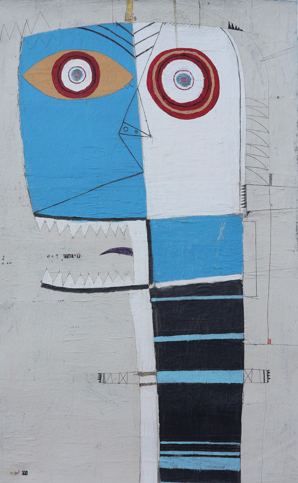 Eat Your Meat
Mixed Media on Unstretched Canvas
Unframed
20 x 32"