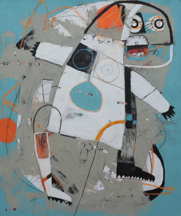 Wild Life
Mixed Media on Unstretched Canvas
Unframed
25 1/3" x 31"