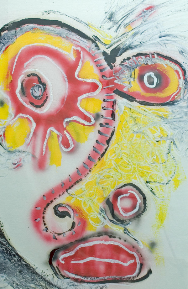 Acrylic & Oil
37 x 27 1/2 inches (L x W)
Matboard, Framed (with glass)

Beauty Queen Poem:

You are perfect!
You are flawless!
Your self-worth is undeniable!
You are SOMEBODY!
Prowl the catwalk
Scowl at the threats
Your self-worth is undeniable!