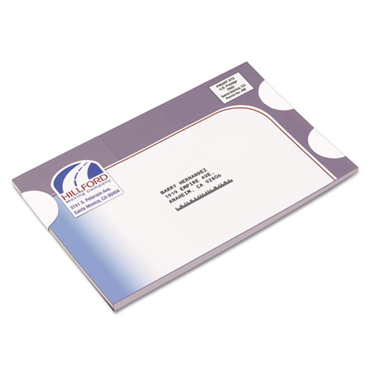 Printable Mailing Seals, 1.5" Dia., White, 6/sheet, 40 Sheets/pack