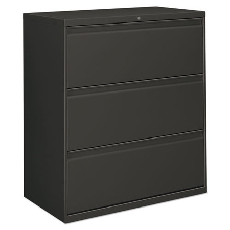 Three-drawer Lateral File Cabinet, 36w X 18d X 39.5h, Charcoal