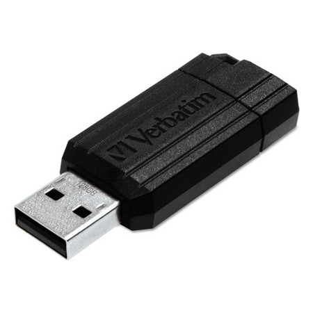 Pinstripe Usb Flash Drive, 32 Gb, Black