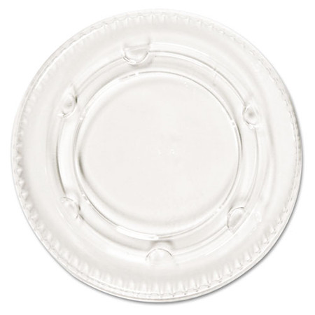 Crystal-clear Portion Cup Lids, Fits 1.5 Oz To 2.5 Oz Cups, Clear, 100/pack, 24 Packs/carton
