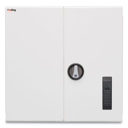 Medical Storage Cabinet With Electronic Lock, 24w X 14d X 24h, White