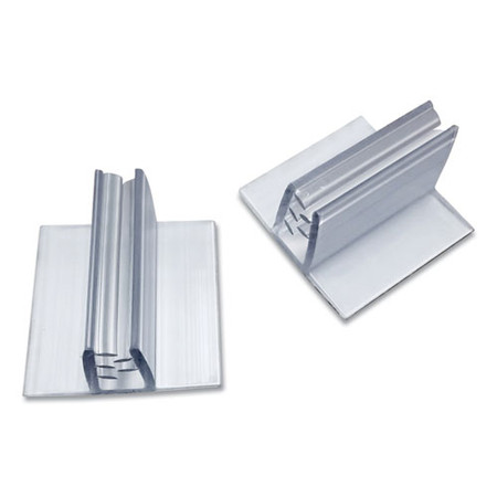 Personal Space Desk Divider Feet, 1 X 1 X 0.63, Clear, 48/pack