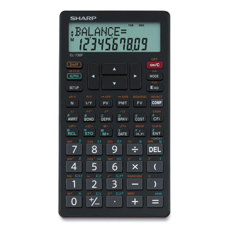 El-738c Financial Calculator, 10-digit Lcd
