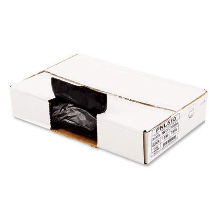 Low-density Waste Can Liners, 16 Gal, 1 Mil, 24 X 32, Black, 15 Bags Roll, 10 Rolls/carton