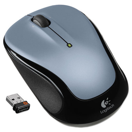 M325 Wireless Mouse, 2.4 Ghz Frequency/30 Ft Wireless Range, Left/right Hand Use, Silver