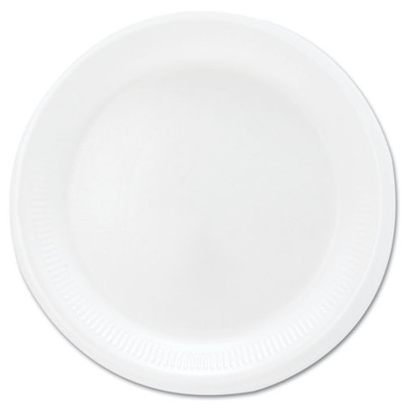Mediumweight Foam Dinnerware, Plates, 6" Dia, White, 125/pack