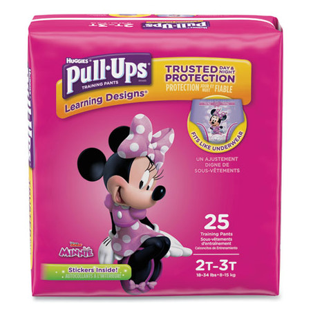 Pull-ups Learning Designs Potty Training Pants For Girls, Size 2t-3t, 18 Lbs To 34 Lbs, 100/carton