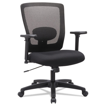 Alera Envy Series Mesh Mid-back Swivel/tilt Chair, Supports Up To 250 Lb, 16.88" To 21.5" Seat Height, Black