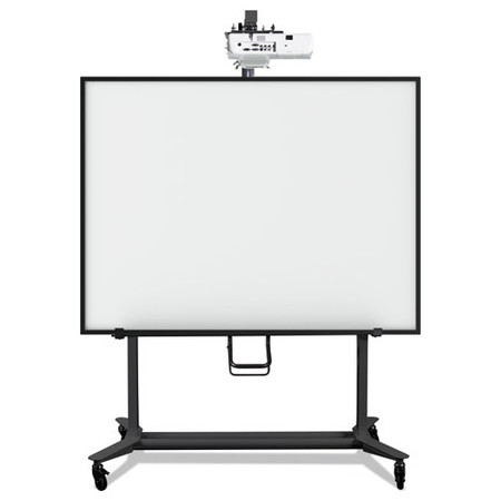 Interactive Board Mobile Stand With Projector Arm, 76w X 26d X 80h, Black