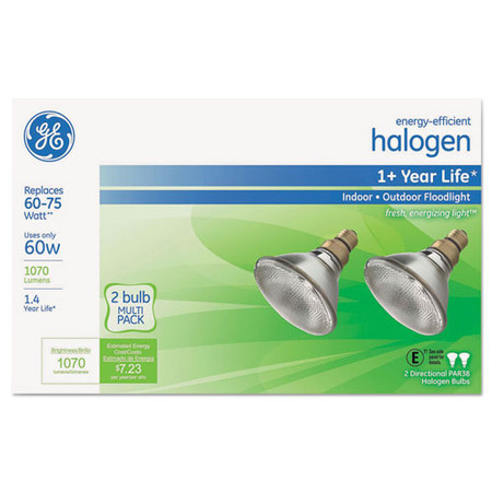 Energy-efficient Par38 Halogen Bulb, 60 W, 2/pack