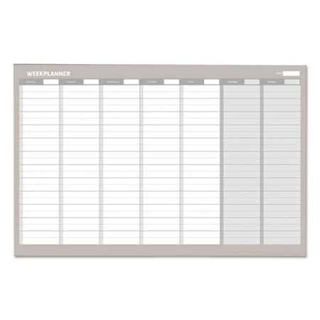 Weekly Planner, 36x24, Aluminum Frame