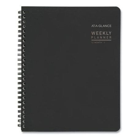 Contemporary Lite Weekly/monthly Planner, 8.75 X 7, Black, 2022