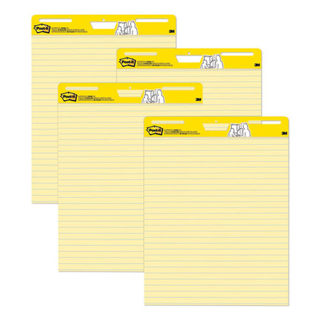 Self-stick Easel Pads, 25 X 30, Yellow, 30 Sheets, 4/carton