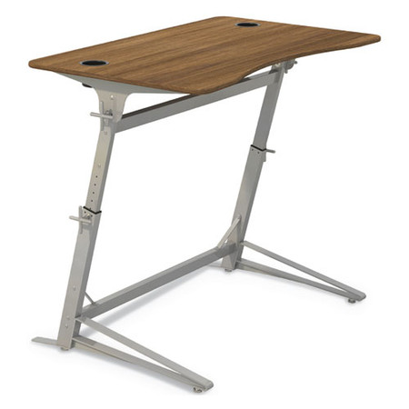 Verve Standing Desk, 47.25" X 31.75" X 36" To 42", Walnut