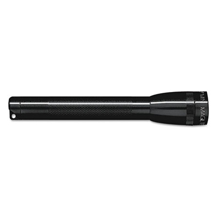 Mini Aa Flashlight With Holster, 2 Aa Batteries (included), Black