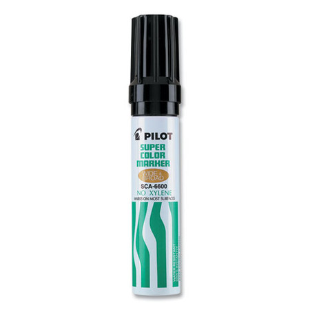 Jumbo Refillable Permanent Marker, Broad Chisel Tip, Black